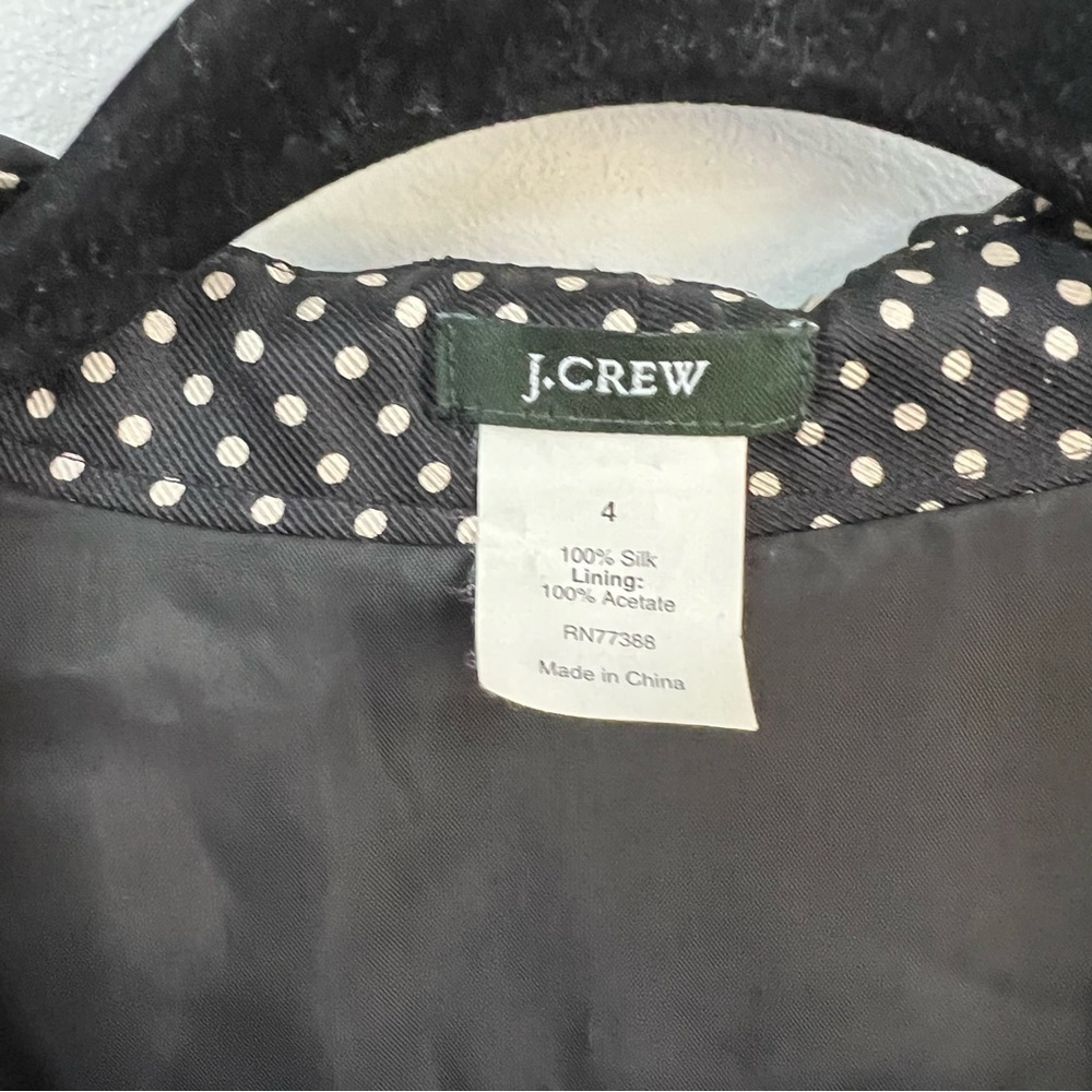 J.Crew Silk Polka Dot Ruffle Dress - Picture 6 of 11